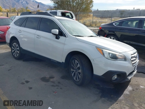 2015 Subaru Outback Limited with VIN 4S4BSBNC9F3326836, listed as a IAAI auction lot 40908604 with 135,003 mi miles and . Bid and sale history available at DreamBid. Image 1.