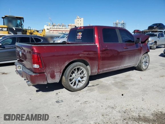 2016 Ram 1500 Sport with VIN 1C6RR6MT0GS376787, listed as a Copart auction lot 81604254 with 186,132 mi miles and Salvage Title. Bid and sale history available at carsss.com. Image 3.