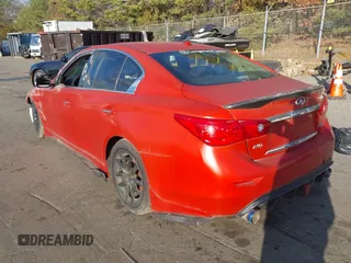 2015 Infiniti Q50 Premium with VIN JN1BV7AR1FM410942, listed as a IAAI auction lot 41252017 with 68,055 mi miles and . Bid and sale history available at DreamBid. Image 3.