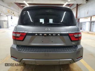 2022 Nissan Armada SL with VIN JN8AY2BD0N9676139, listed as a Copart auction lot 88041085 with 19,447 mi miles and Salvage Title. Bid and sale history available at carsss.com. Image 6.