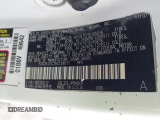 2008 Toyota Sienna CE с VIN 5TDZK23C28S139011, выставлен на аукционе IAAI как лот 42430557 с пробегом 224 922 миль миль и . История ставок и продаж доступна на DreamBid. Изображение 9.