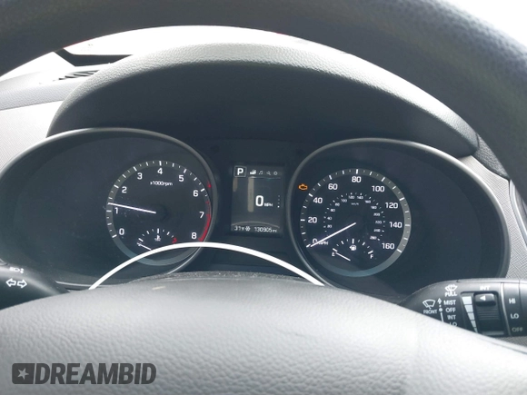 2017 Hyundai Santa Fe 2.4L with VIN 5XYZU3LB4HG424734, listed as a IAAI auction lot 41491166 with 130,905 mi miles and . Bid and sale history available at DreamBid. Image 7.