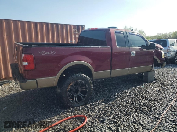 2005 Ford F-150 XLT with VIN 1FTPX14575NB53684, listed as a Copart auction lot 51509225 with 193,410 mi miles and Salvage Title. Bid and sale history available at carsss.com. Image 3.