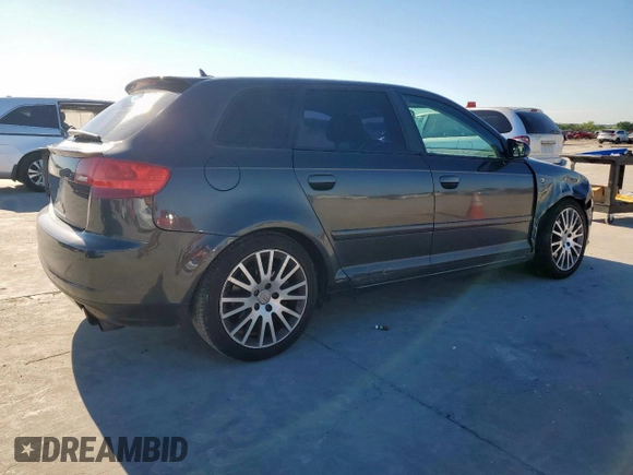 2007 Audi A3 with VIN WAUHF78P07A224785, listed as a Copart auction lot 56322665 with 125,043 mi miles and Salvage title. Bid and sale history available at DreamBid. Image 3.