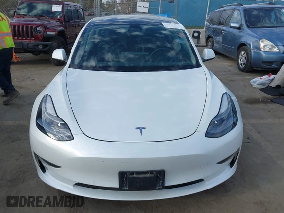 2022 Tesla Model 3 with VIN 5YJ3E1EA8NF210196, listed as a IAAI auction lot 41674407 with 24,270 mi miles. Bid and sale history available at carsss.com. Image 12.