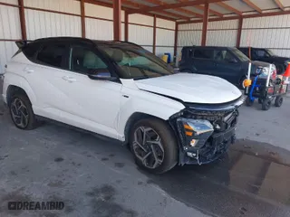 2024 Hyundai Kona N Line with VIN KM8HACA37RU048445, listed as a IAAI auction lot 41882573 with 16,009 mi miles. Bid and sale history available at carsss.com. Image 1.