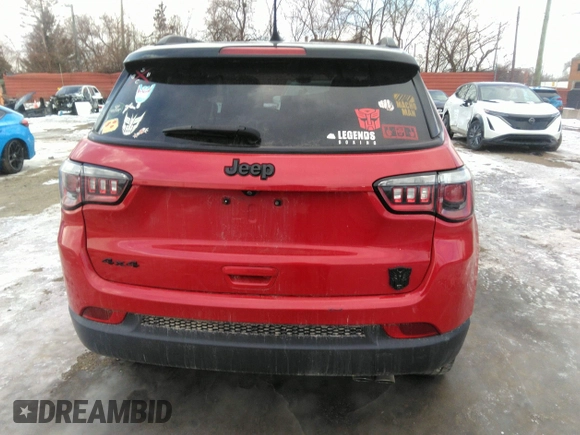 2019 Jeep Compass Latitude with VIN 3C4NJDBB3KT623143, listed as a IAAI auction lot 41367393 with 63,314 mi miles. Bid and sale history available at carsss.com. Image 16.