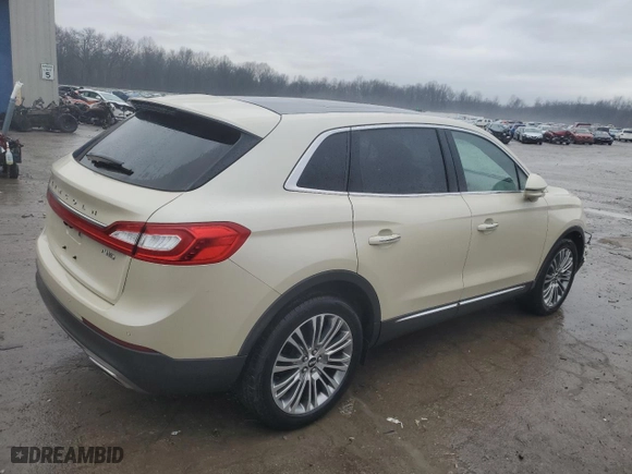 2018 Lincoln MKX Reserve with VIN 2LMPJ8LR5JBL18233, listed as a Copart auction lot 45528845 with 121,738 mi miles and Salvage Title. Bid and sale history available at carsss.com. Image 3.
