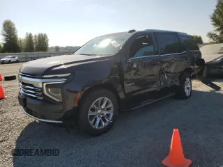 2025 Chevrolet Tahoe Premier z VIN 1GNS5SRD3SR223604, wystawiony jako Copart lot #65949405 z przebiegiem 9 199 mil mil oraz Czysty tytuł • Clean title. Historia ofert i sprzedaży dostępna na DreamBid. Obrazek 1.