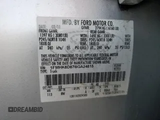 2011 Ford Explorer XLT with VIN 1FMHK8D87BGA24815, listed as a Copart auction lot 55281435 with 299,546 mi miles and Salvage Title. Bid and sale history available at DreamBid. Image 13.