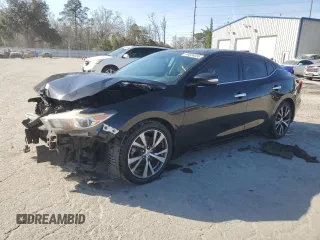 2017 Nissan Maxima SV with VIN 1N4AA6AP8HC440368, listed as a Copart auction lot 48684055 with 96,400 mi miles and Salvage Title. Bid and sale history available at carsss.com. Image 1.