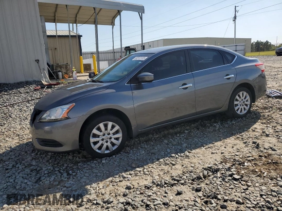 2015 Nissan Sentra SV with VIN 3N1AB7AP8FL695877, listed as a Copart auction lot 50510105 with 143,883 mi miles and Salvage Title. Bid and sale history available at carsss.com. Image 1.