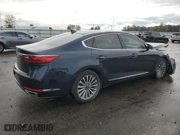2017 Kia Cadenza Premium with VIN KNALC4J13H5091439, listed as a Copart auction lot 78693644 with 56,236 mi miles and Salvage Title. Bid and sale history available at carsss.com. Image 3.