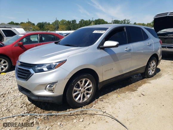 2018 Chevrolet Equinox LT with VIN 3GNAXJEV5JS643942, listed as a Copart auction lot 67508264 with 84,120 mi miles and Salvage Title. Bid and sale history available at carsss.com. Image 1.