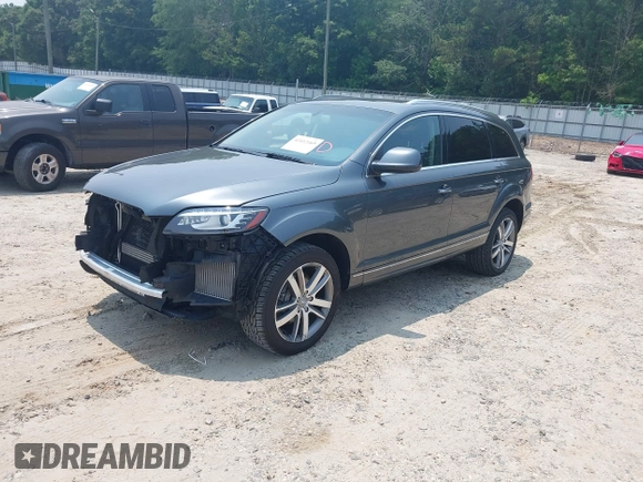 2014 Audi Q7 Premium Plus with VIN WA1LMAFE2ED003874, listed as a IAAI auction lot 42412169 with 65,621 mi miles and . Bid and sale history available at DreamBid. Image 18.