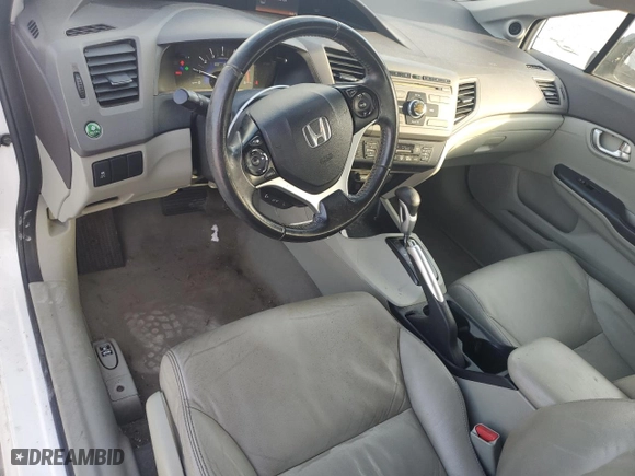 2012 Honda Civic Hybrid with VIN JHMFB4F39CS002107, listed as a Copart auction lot 46880265 with 192,556 mi miles and Salvage Title. Bid and sale history available at carsss.com. Image 8.
