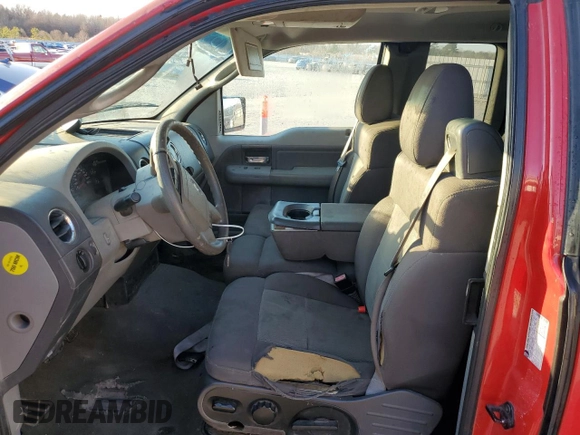 2005 Ford F-150 XLT with VIN 1FTPX12565FB76290, listed as a Copart auction lot 46956185 with 0 mi miles and Clean Title. Bid and sale history available at carsss.com. Image 7.