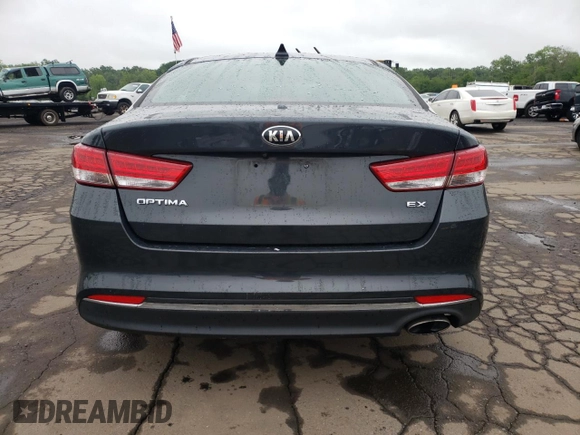 2016 Kia Optima EX with VIN 5XXGU4L34GG097552, listed as a Copart auction lot 60397645 with 78,467 mi miles and Salvage title. Bid and sale history available at DreamBid. Image 6.
