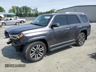 2022 Toyota 4Runner Limited with VIN JTEKU5JR1N6039901, listed as a Copart auction lot 60857615 with 37,649 mi miles and Salvage title. Bid and sale history available at DreamBid. Image 1.