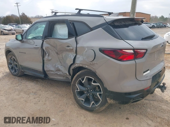 2021 Chevrolet Blazer RS with VIN 3GNKBERS4MS508899, listed as a IAAI auction lot 41728853 with 77,481 mi miles and . Bid and sale history available at DreamBid. Image 3.
