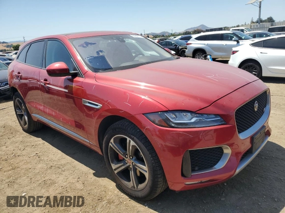 2017 Jaguar F-Pace S with VIN SADCM2BV1HA098388, listed as a Copart auction lot 60982615 with 151,310 mi miles and Salvage title. Bid and sale history available at DreamBid. Image 4.