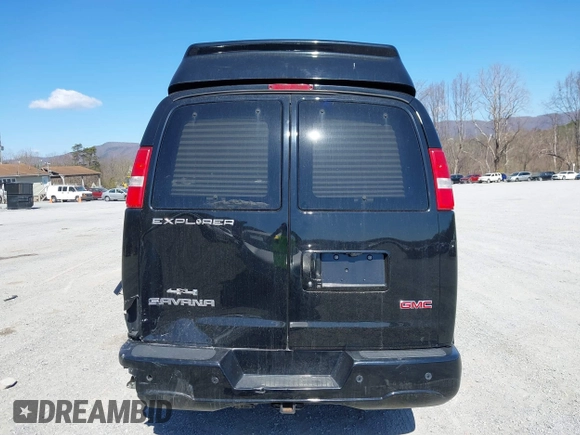 2018 GMC Savana Cargo Van with VIN 1GTW7BFG5J1160683, listed as a IAAI auction lot 41822345 with 81,359 mi miles. Bid and sale history available at carsss.com. Image 16.