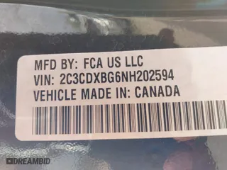 2022 Dodge Charger SXT with VIN 2C3CDXBG6NH202594, listed as a IAAI auction lot 41871366 with 22,793 mi miles. Bid and sale history available at carsss.com. Image 9.