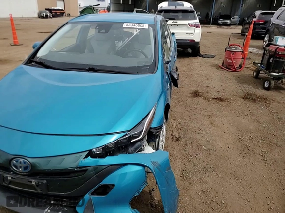 2020 Toyota Prius Prime LE with VIN JTDKARFP4L3120241, listed as a Copart auction lot 53346805 with 94,107 mi miles and Salvage Title. Bid and sale history available at carsss.com. Image 11.