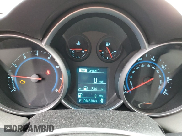 2014 Chevrolet Cruze LS with VIN 1G1PA5SH6E7208998, listed as a Copart auction lot 53828945 with 94,630 mi miles and Clean Title. Bid and sale history available at carsss.com. Image 9.