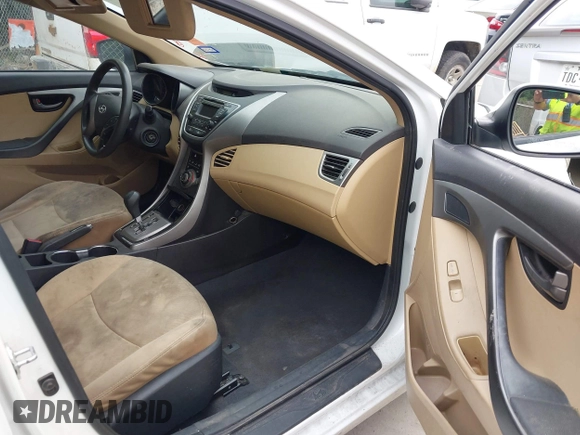 2013 Hyundai Elantra GLS with VIN 5NPDH4AE3DH343521, listed as a IAAI auction lot 42324704 with Not provided miles and . Bid and sale history available at DreamBid. Image 5.