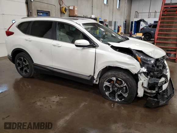 2018 Honda CR-V Touring with VIN 5J6RW2H97JL024956, listed as a Copart auction lot 61168825 with Not provided miles and Salvage title. Bid and sale history available at DreamBid. Image 4.