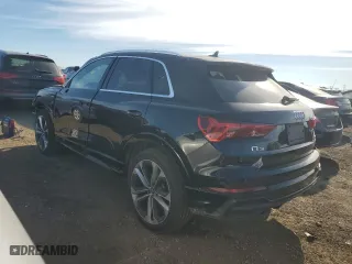 2020 Audi Q3 S line Premium Plus with VIN WA1EECF31L1086714, listed as a Copart auction lot 42348255 with 58,426 mi miles and Salvage Title. Bid and sale history available at carsss.com. Image 2.