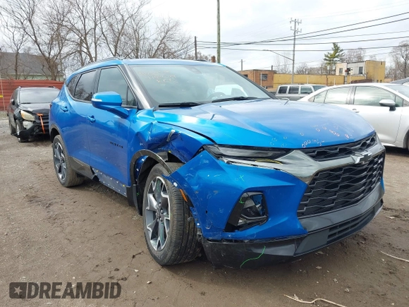 2021 Chevrolet Blazer RS with VIN 3GNKBERS7MS533053, listed as a IAAI auction lot 41931579 with 65,053 mi miles and . Bid and sale history available at DreamBid. Image 6.