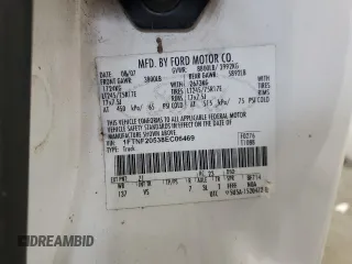 2008 Ford F-250 XL with VIN 1FTNF20538EC06469, listed as a Copart auction lot 54568255 with 268,479 mi miles and Salvage title. Bid and sale history available at DreamBid. Image 12.