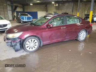 2013 Honda Accord Sdn EX-L with VIN 1HGCR2F81DA254281, listed as a Copart auction lot 52910555 with 131,654 mi miles and Salvage Title. Bid and sale history available at carsss.com. Image 1.