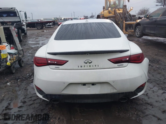 2021 Infiniti Q60 Luxe with VIN JN1EV7KL1MM470045, listed as a IAAI auction lot 41337676 with 11,154 mi miles and . Bid and sale history available at DreamBid. Image 16.