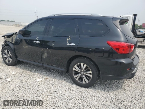 2018 Nissan Pathfinder SV with VIN 5N1DR2MM9JC604772, listed as a Copart auction lot 59741915 with 92,516 mi miles and Salvage title. Bid and sale history available at DreamBid. Image 2.