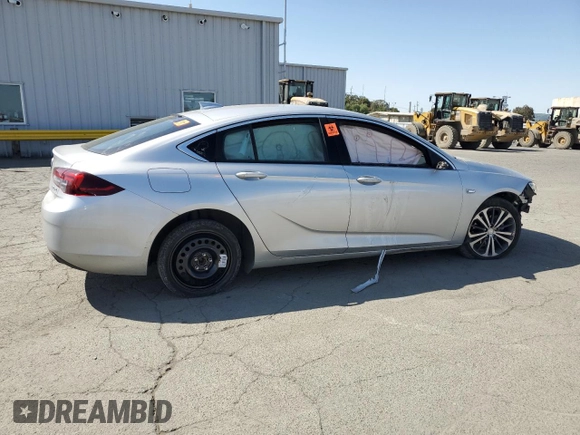 2018 Buick Regal Essence with VIN W04GP6SX9J1144630, listed as a Copart auction lot 53074585 with 96,077 mi miles and Salvage title. Bid and sale history available at DreamBid. Image 3.