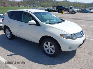 2009 Nissan Murano SL with VIN JN8AZ18WX9W123778, listed as a IAAI auction lot 41988362 with 153,753 mi miles and . Bid and sale history available at DreamBid. Image 1.