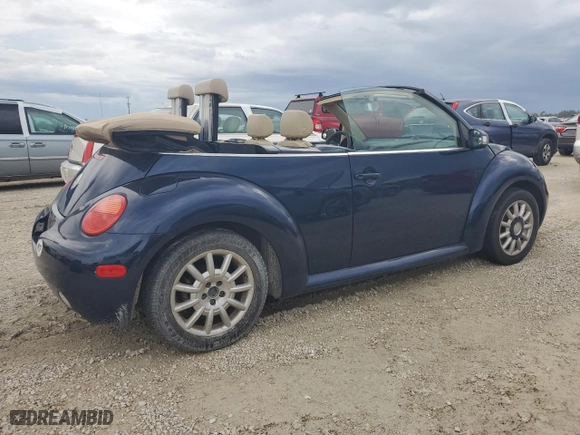 2005 Volkswagen New Beetle Convertible GLS with VIN 3VWCM31Y45M316168, listed as a Copart auction lot 74534754 with 152,394 mi miles and Non Repairable. Bid and sale history available at carsss.com. Image 3.