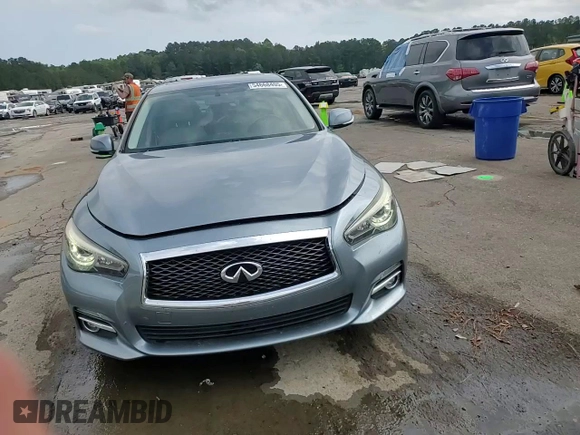 2015 Infiniti Q50 with VIN JN1BV7AP6FM347741, listed as a Copart auction lot 54668405 with 84,788 mi miles and Salvage title. Bid and sale history available at DreamBid. Image 13.
