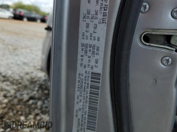 2016 Dodge Journey American Value with VIN 3C4PDCAB5GT245197, listed as a Copart auction lot 52720755 with 99,313 mi miles and Salvage Title. Bid and sale history available at DreamBid. Image 13.