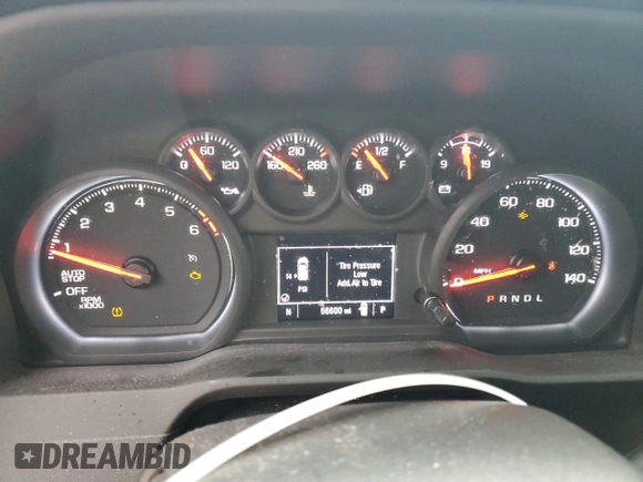 2022 Chevrolet Silverado 1500 Work Truck with VIN 3GCNAAEK2NG505060, listed as a Copart auction lot 78815714 with 56,600 mi miles and Salvage Title. Bid and sale history available at DreamBid. Image 9.