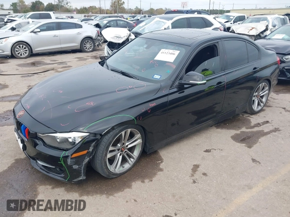 2015 BMW 3 Series 328i with VIN WBA3A5G56FNS83991, listed as a IAAI auction lot 41123406 with 146,818 mi miles. Bid and sale history available at carsss.com. Image 17.