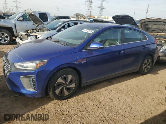 2019 Hyundai Ioniq SEL z VIN KMHC75LC9KU117854, wystawiony jako Copart lot #49612875 z przebiegiem 87 845 mil mil oraz Szkoda całkowita • Salvage title. Historia ofert i sprzedaży dostępna na DreamBid. Obrazek 1.