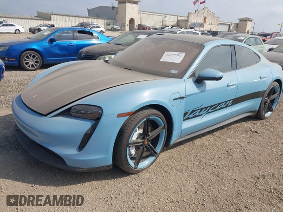 2022 Porsche Taycan with VIN WP0AA2Y10NSA10908, listed as a IAAI auction lot 42257582 with 23,806 mi miles and . Bid and sale history available at DreamBid. Image 19.
