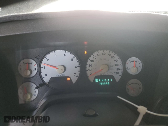 2008 Dodge 1500 ST with VIN 1D7HA16KX8J204749, listed as a Copart auction lot 53545735 with 185,592 mi miles and Clean Title. Bid and sale history available at DreamBid. Image 9.