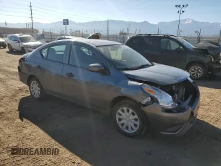 2017 Nissan Versa SV with VIN 3N1CN7AP4HL835782, listed as a Copart auction lot 43044055 with 75,910 mi miles and Non repairable. Bid and sale history available at DreamBid. Image 4.