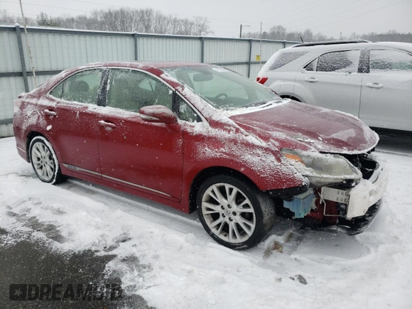 2010 Lexus HS 250h with VIN JTHBB1BA0A2034488, listed as a Copart auction lot 41578945 with 213,895 mi miles and Salvage Title. Bid and sale history available at DreamBid. Image 4.