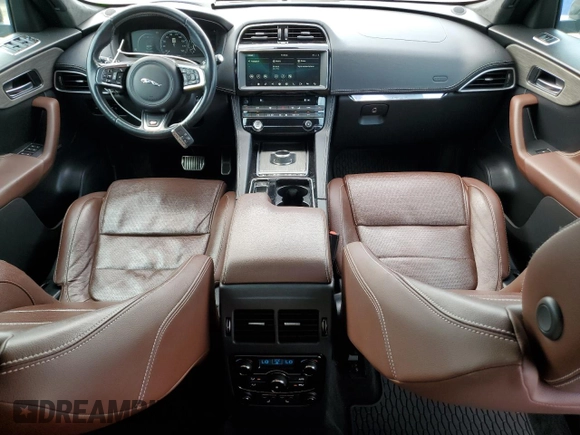 2018 Jaguar F-Pace S with VIN SADCM2FV7JA255776, listed as a Copart auction lot 53561575 with 82,005 mi miles and Salvage title. Bid and sale history available at DreamBid. Image 8.